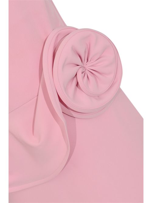 Abito corto in crepe con rosa Rosa NO SECRETS | 261NS123ROSA